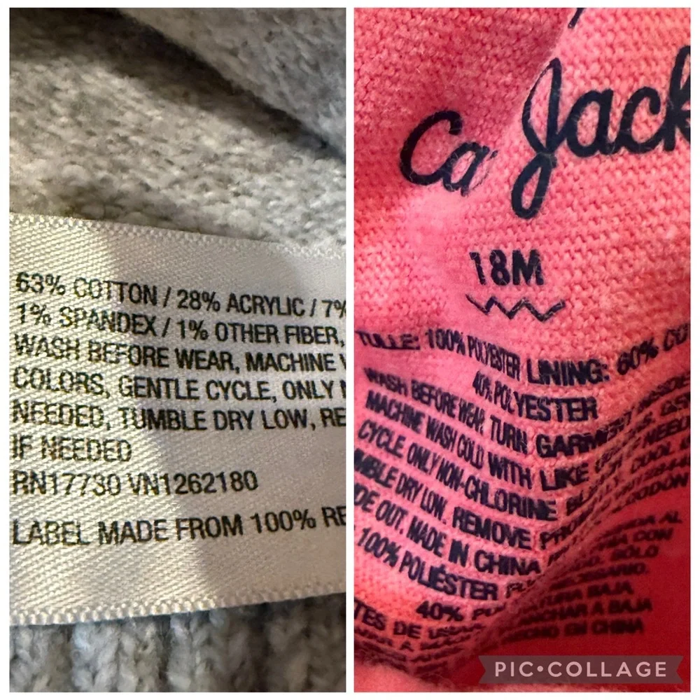 Cat & Jack Toddler Girls Boho Knit Sweater and Tulle Skirt Size 18 Months